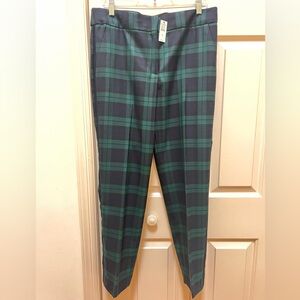 NWT TALBOTS Black Watch Tartan Plaid Hampshire Ankle Pants sz 12